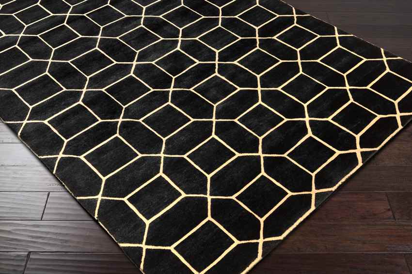 Hadleigh Modern Black/Gold Area Rug