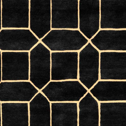Hadleigh Modern Black/Gold Area Rug