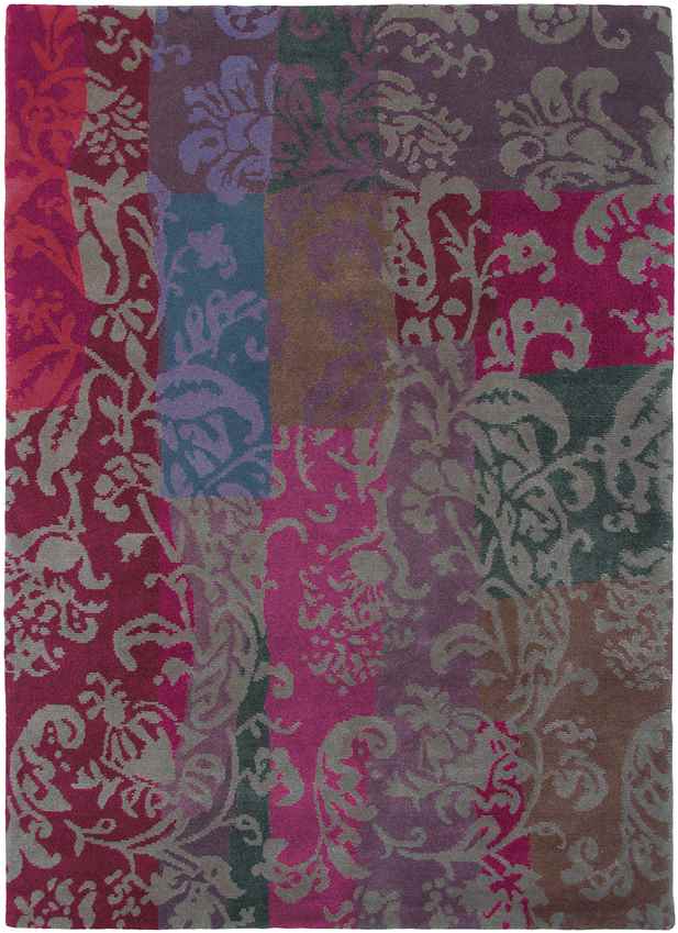 Jamestown Modern Dark Red Area Rug