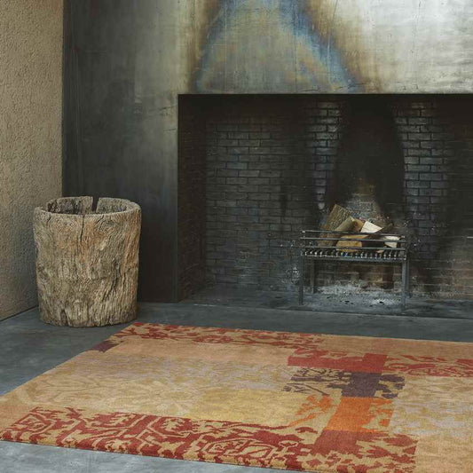 Jesup Modern Dark Red Area Rug