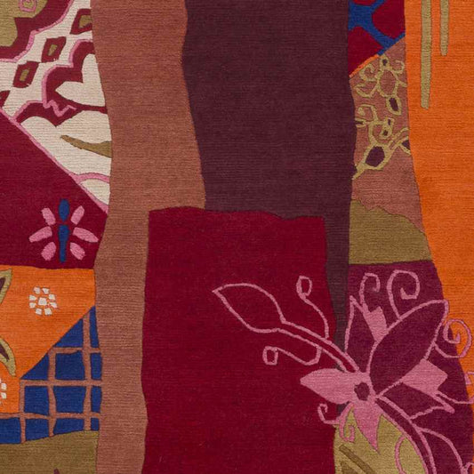 Jonesboro Modern Bright Orange Area Rug