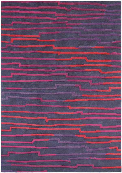Keiser Modern Red/Magenta Area Rug