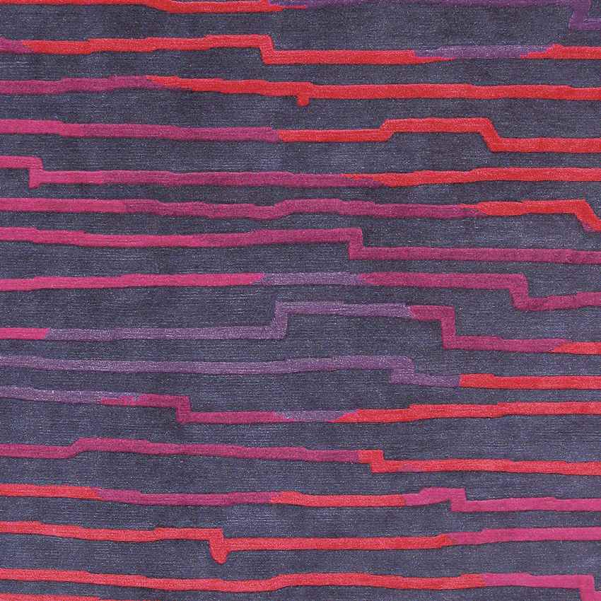 Keiser Modern Red/Magenta Area Rug