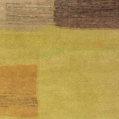 Kennesaw Modern Dark Yellow/Burnt Orange Area Rug