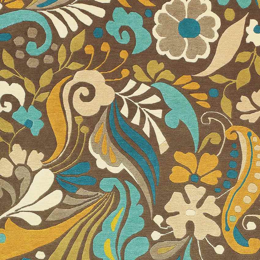 Keysville Modern Brown Area Rug