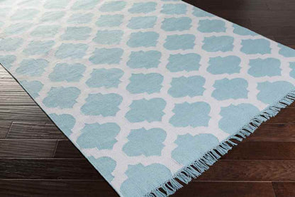 Kobuk Modern Sky Blue/Ivory Area Rug