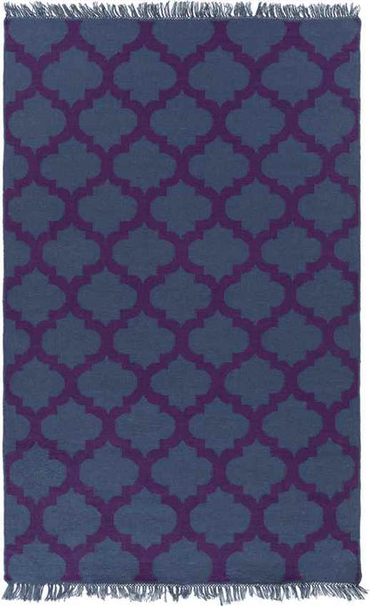 Kobuk Modern Navy/Violet Area Rug