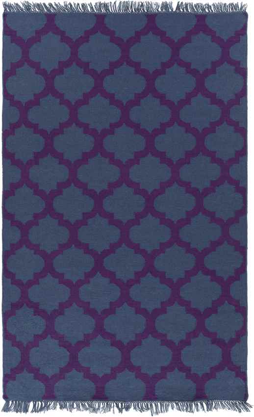 Kobuk Modern Navy/Violet Area Rug