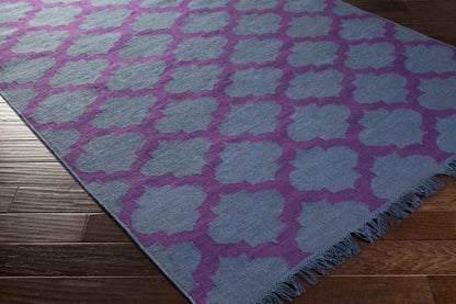 Kobuk Modern Navy/Violet Area Rug