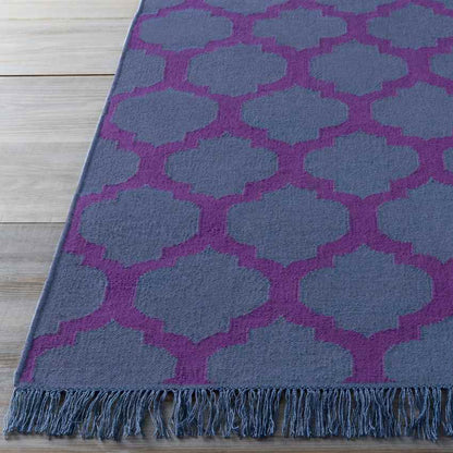 Kobuk Modern Navy/Violet Area Rug