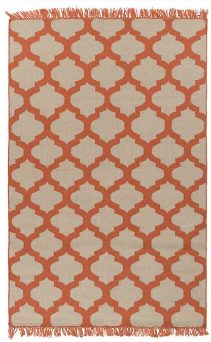 Kobuk Modern Rust/Beige Area Rug