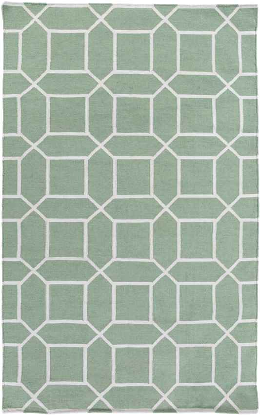 Ealing Modern Green Area Rug