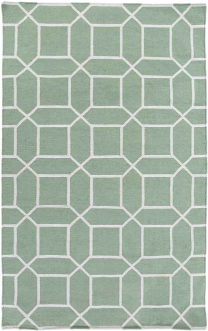 Ealing Modern Green Area Rug