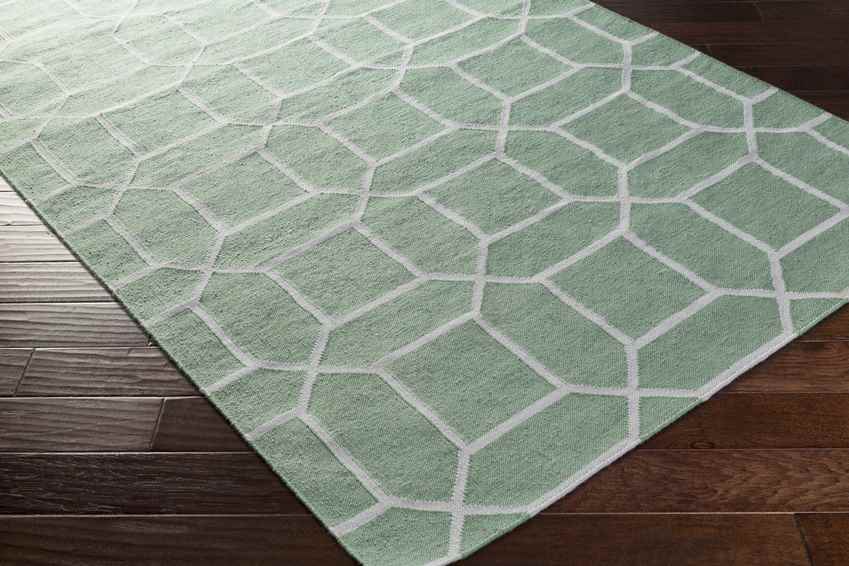 Ealing Modern Green Area Rug