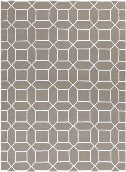 Ealing Modern Charcoal/Ivory Area Rug