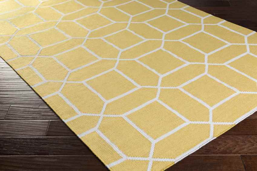 Ealing Modern Wheat/White Area Rug