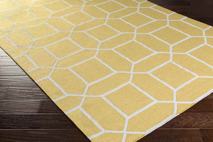 Ealing Modern Wheat/White Area Rug