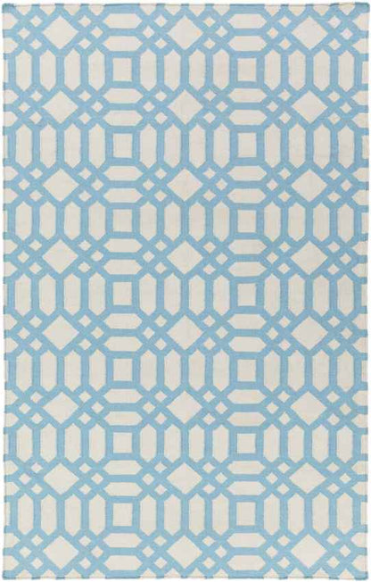 Koyukuk Modern Beige/Blue Area Rug