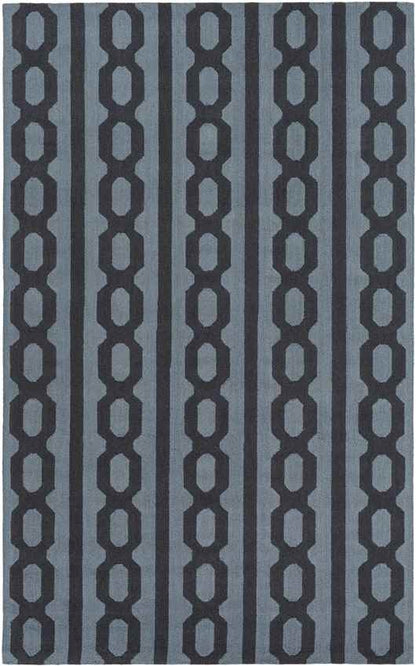 Lakeland Modern Denim/Black Area Rug