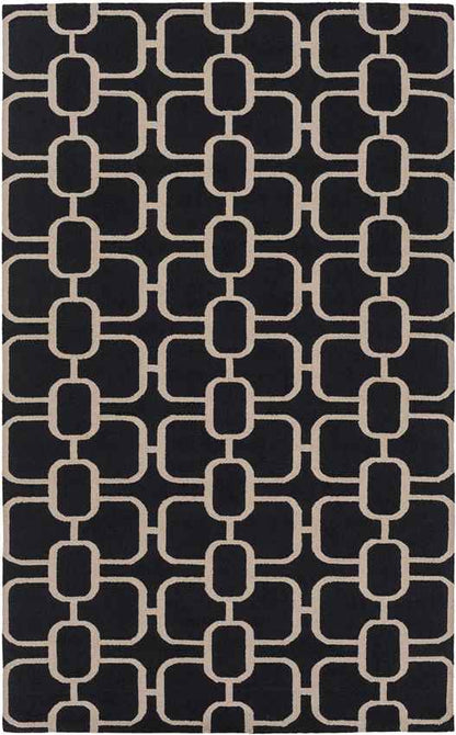 Lakeport Modern Black/Beige Area Rug