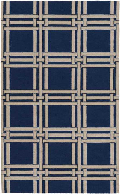 Lakeside Modern Blue/Beige Area Rug