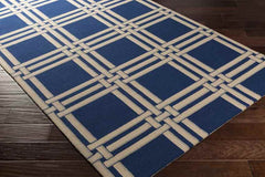 Lakeside Modern Blue/Beige Area Rug