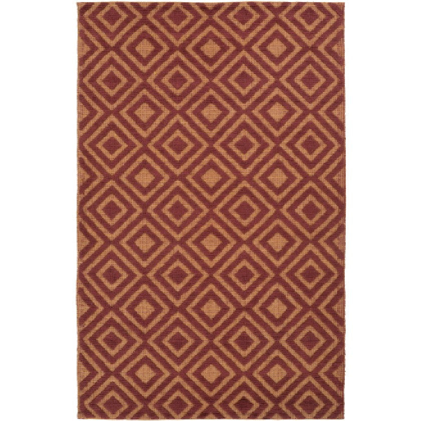 Lakeview Modern Burgundy Area Rug