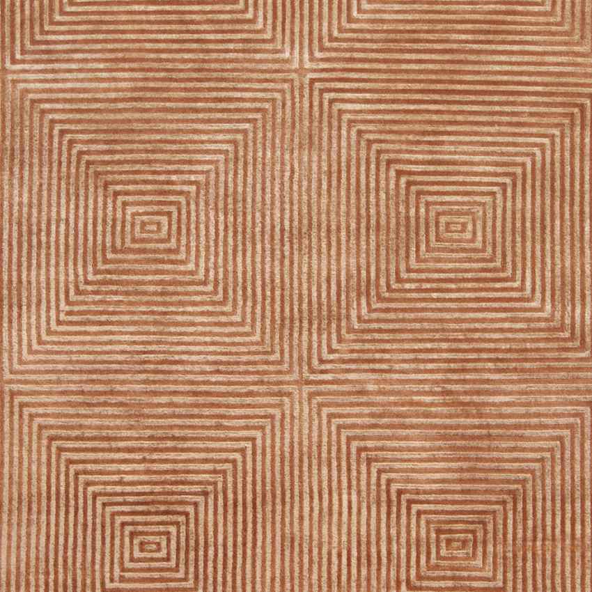 Laurens Modern Burnt Orange/Navy Area Rug
