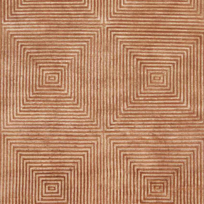 Laurens Modern Burnt Orange/Navy Area Rug