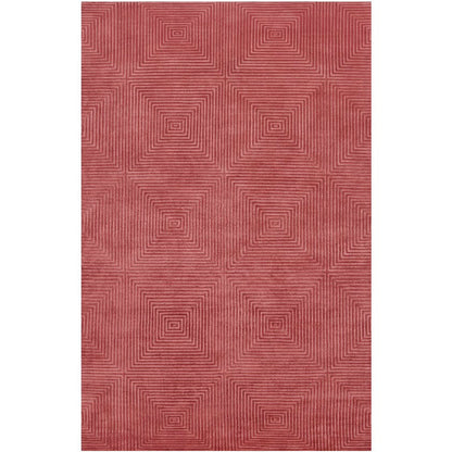 Laurens Modern Raspberry Area Rug