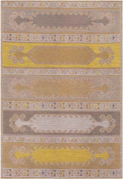 Adlington Global Tan/Lime Area Rug