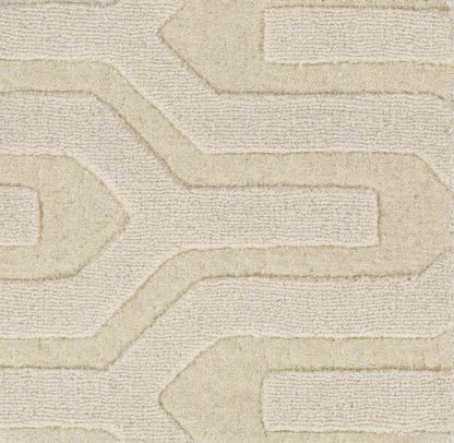 Line Modern Cream Area Rug