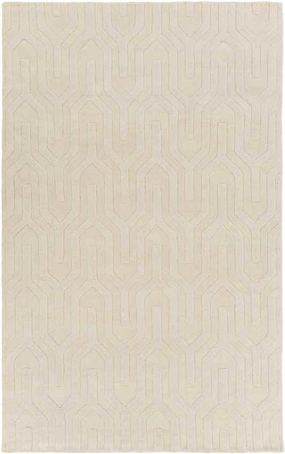 Line Modern Cream Area Rug