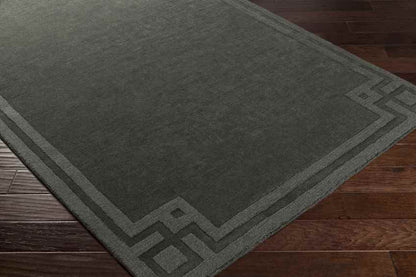 Lochbuie Modern Black Area Rug