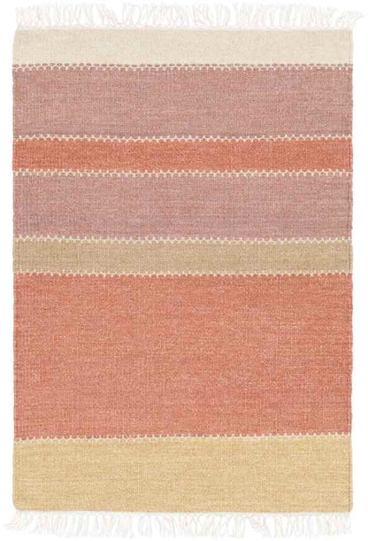 Wymondham Modern Rose/Burgundy Area Rug