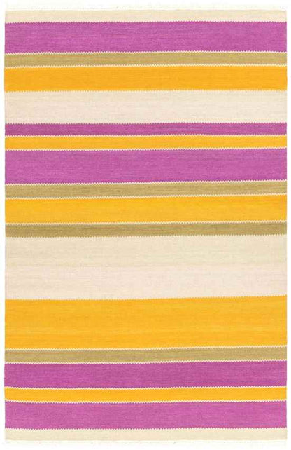 Wymondham Modern Tangerine/Magenta Area Rug