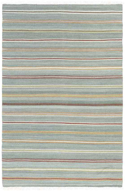 Manila Modern Aqua/Charcoal/Gray Area Rug