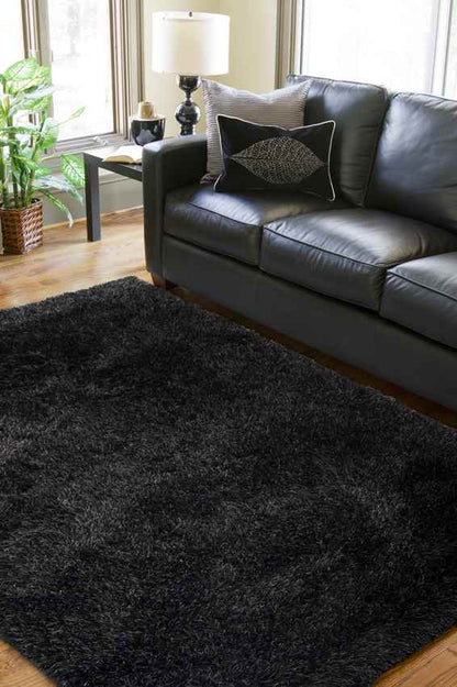 Merane Modern Black/Gray Area Rug
