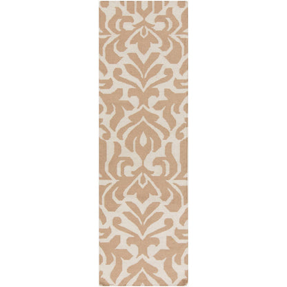 Manzanola Global White/Brown Area Rug