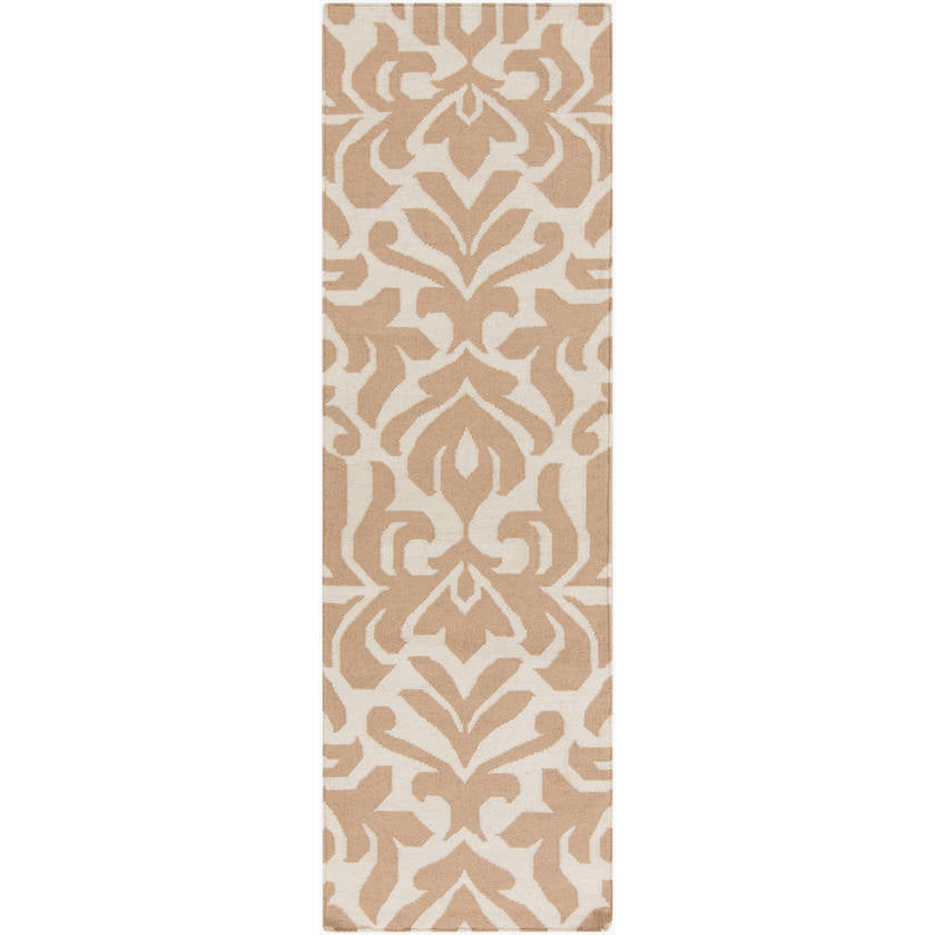 Manzanola Global White/Brown Area Rug