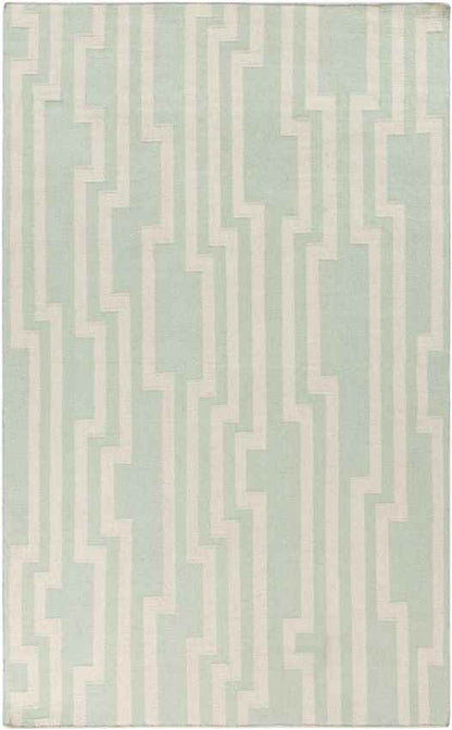Maplesville Modern Green/White Area Rug
