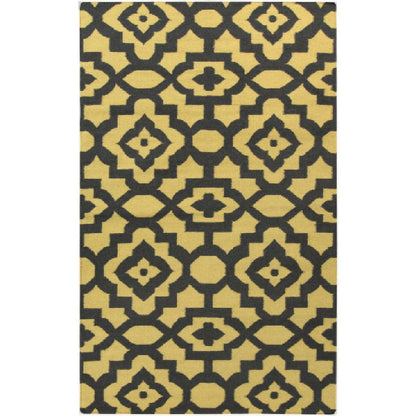 Manteca Global Gold/Black Area Rug