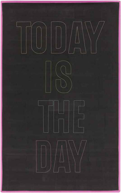 Mendota Modern Black/Pink Area Rug