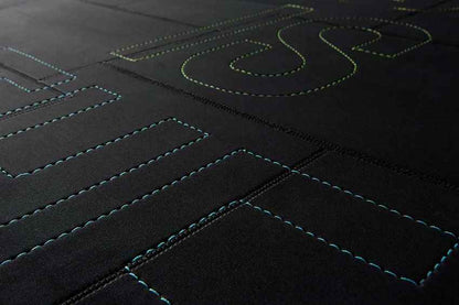 Mendota Modern Black/Pink Area Rug