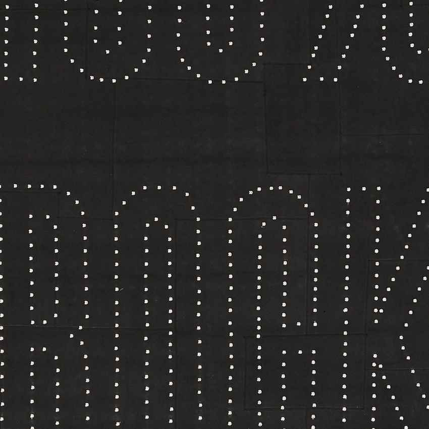 Menifee Modern Black/Metalic/Silver Area Rug