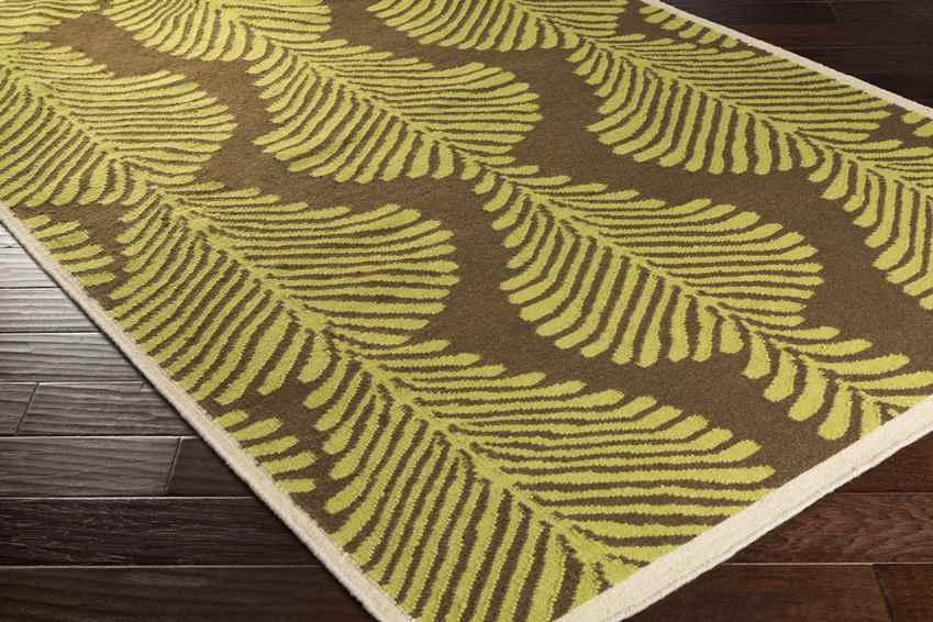 Millport Modern Lime/Dark Brown Area Rug