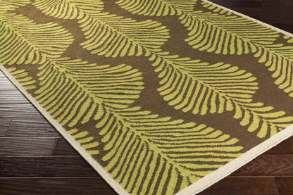 Millport Modern Lime/Dark Brown Area Rug