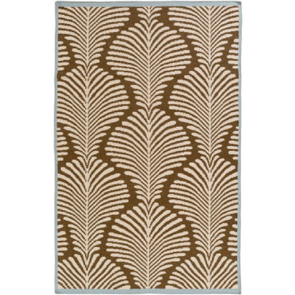 Millport Modern Khaki/Dark Brown Area Rug