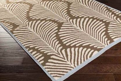 Millport Modern Khaki/Dark Brown Area Rug