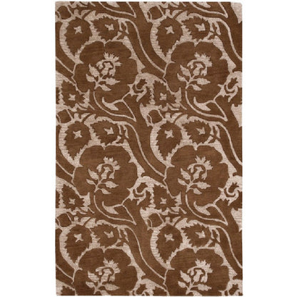 Mobile Modern Dark Brown Area Rug